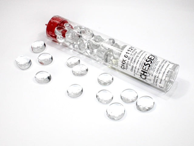 CHX: Glass Tokens Tube (20+): Clear