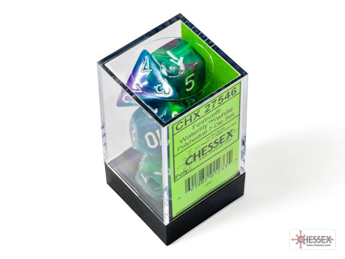 CHX: Festive Dice (7p): Waterlily w/White