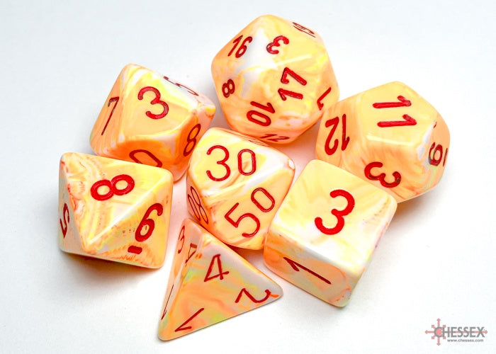 CHX: Festive Dice (7p): Sunburst w/Red