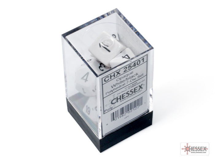 CHX: Opaque Dice (7p): White/Black