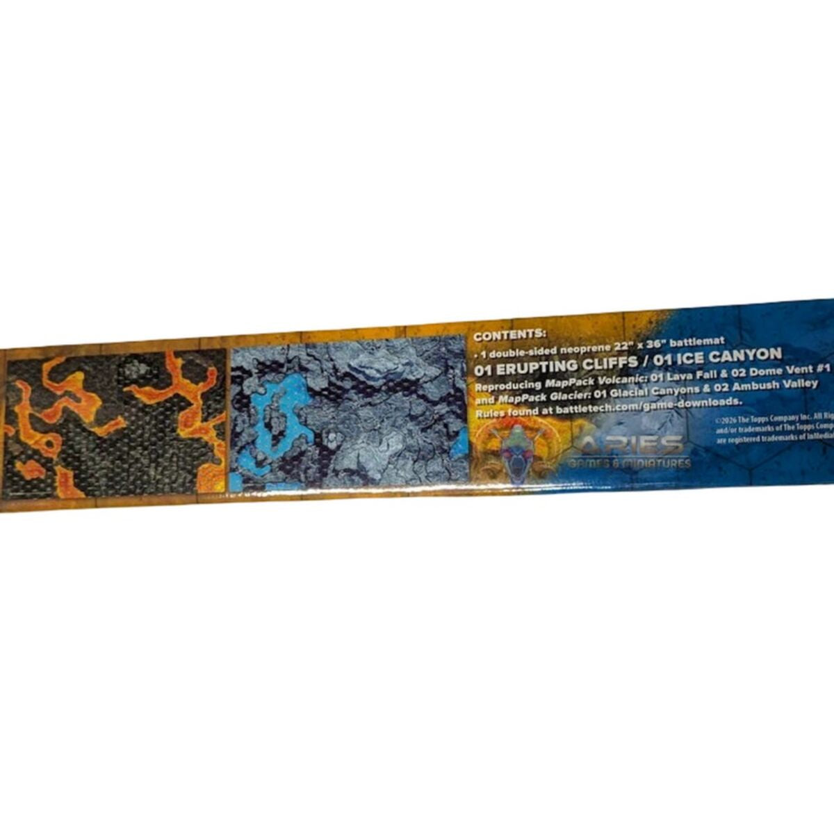 BattleTech BattleMat Fire and Ice 01 Erupting Canyon