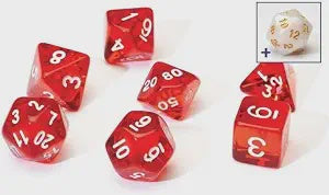 SDZ: Translucent Dice (8p): Red w/White