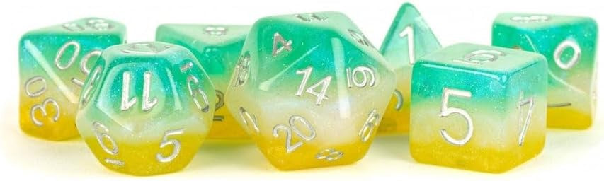 MDG: Resin Dice (7p): Layered Stardust Tropics