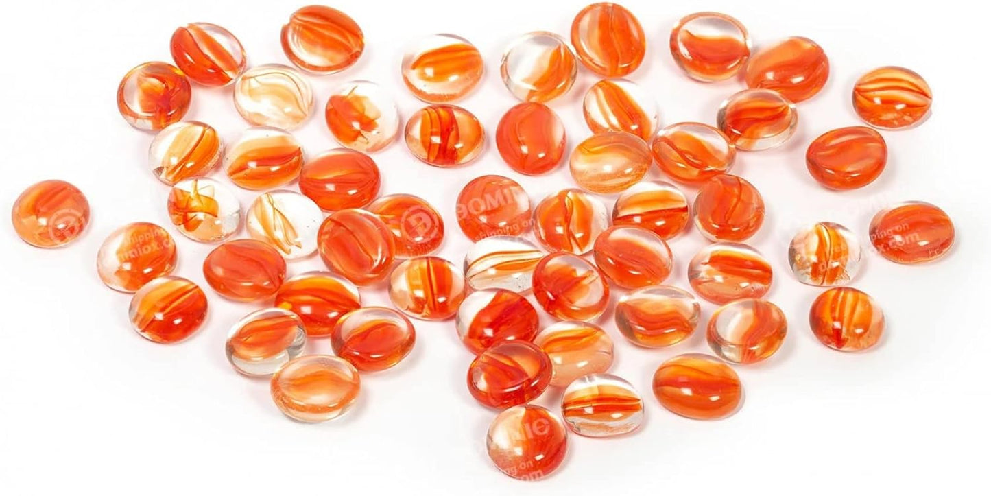 CHX: Glass Tokens Tube (40): Red Catseye