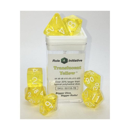 R4I: Translucent Dice (15p): Yellow w/White