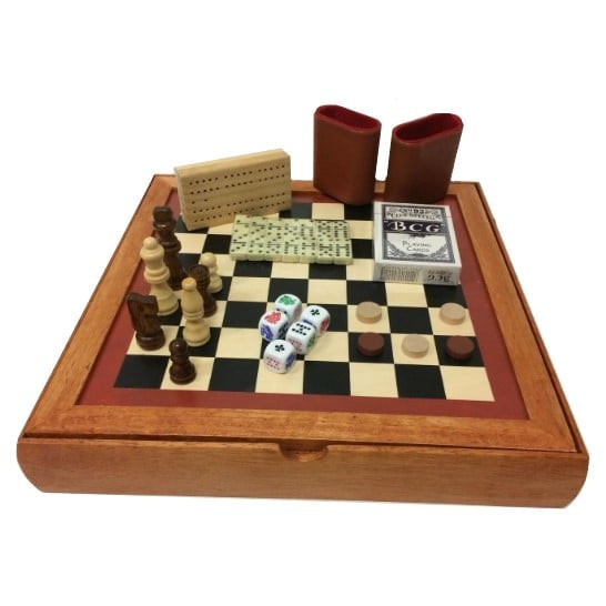 Deluxe 7 in 1 Wooden Game Set
