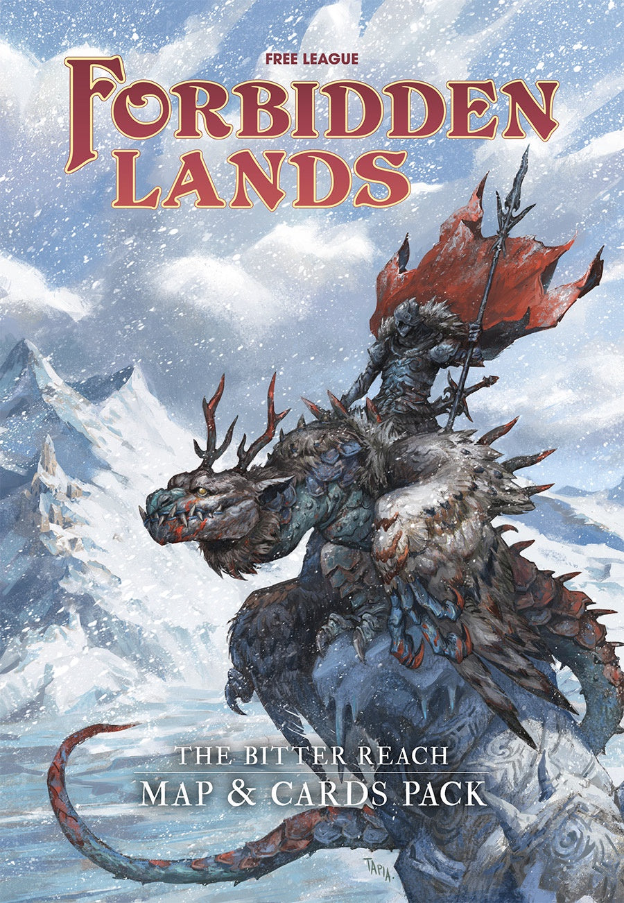 Forbidden Lands RPG: The Bitter Reach Maps and Card Pack