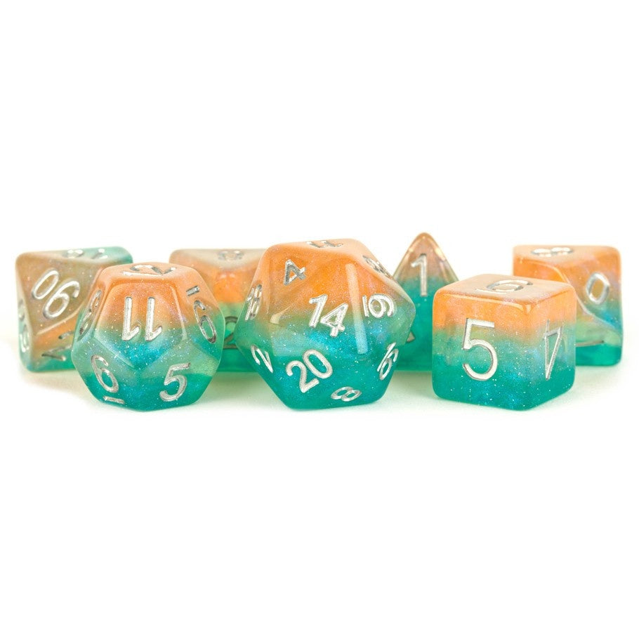 MDG: Resin Dice (7p): Layered Stardust Sunset