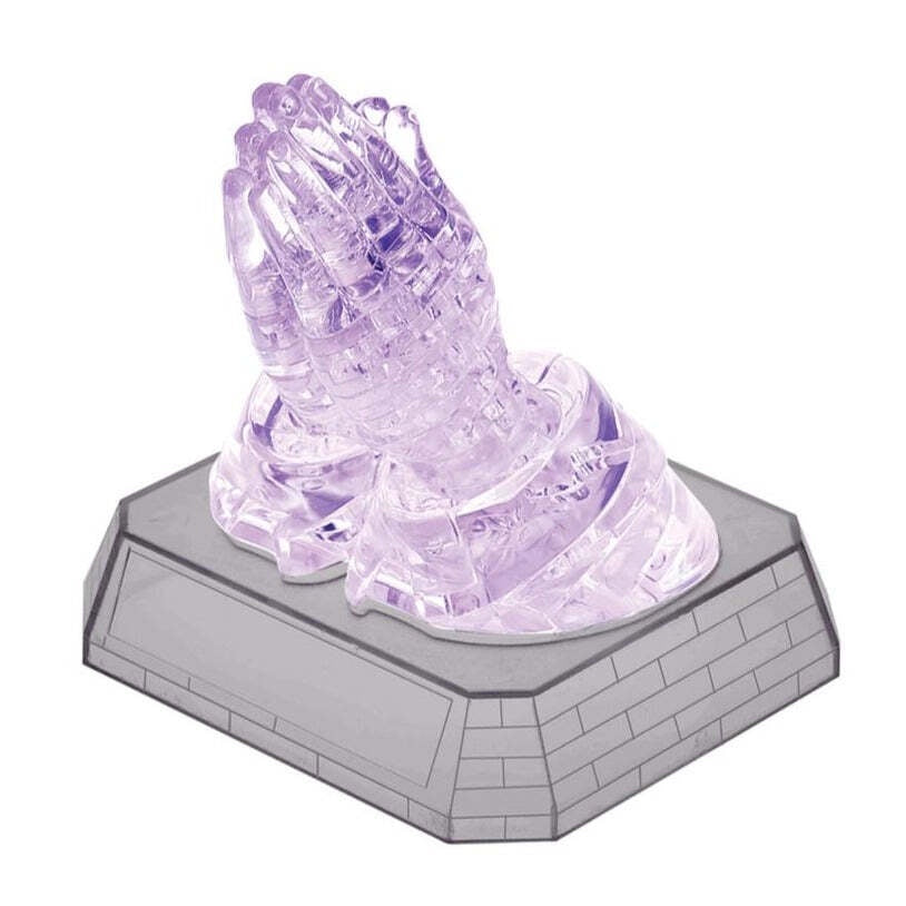 3D Crystal Puzzle: Clear Praying Hands