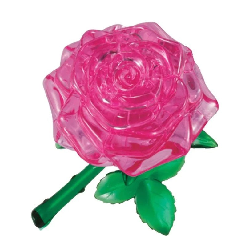 3D Crystal Puzzle: Rose (pink)