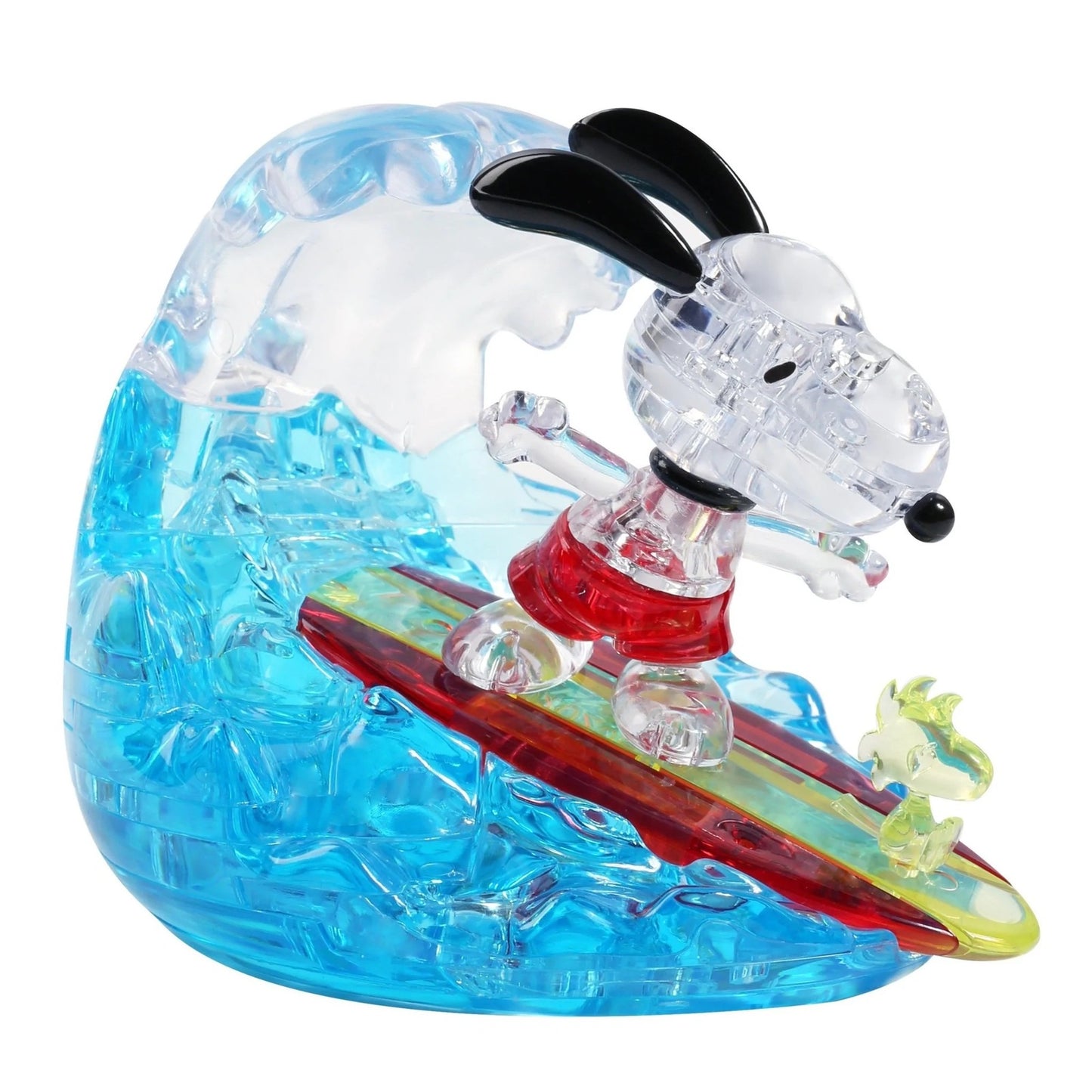 3D Crystal Puzzle: Snoopy Surfing