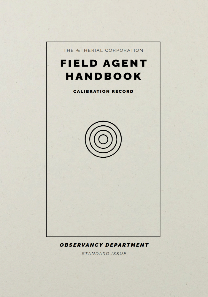 Field Agent Handbook: Calibration Record