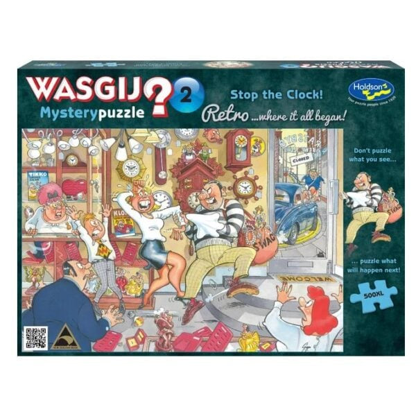 HOL: Wasgij Retro Mystery 2 (500XLpcs): Stop the Clock