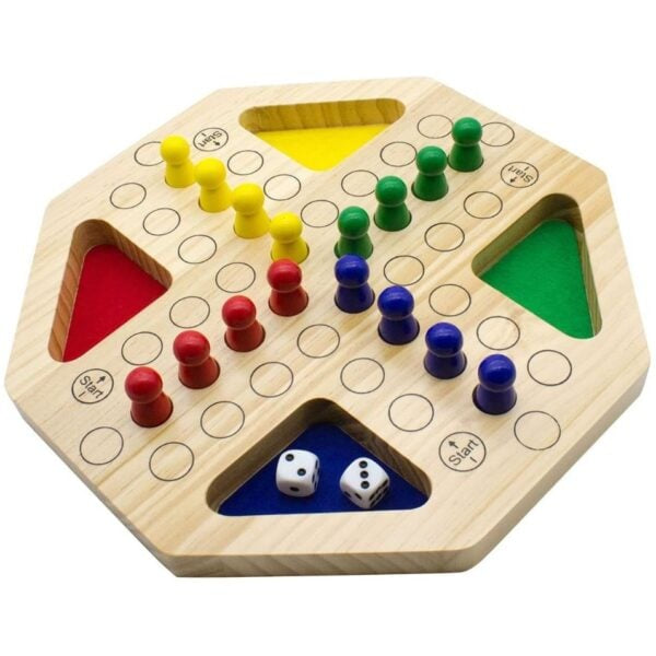Deluxe Wooden Ludo Set (30cm)