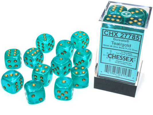 CHX Borealis (12 D6) (16mm) Teal/Gold