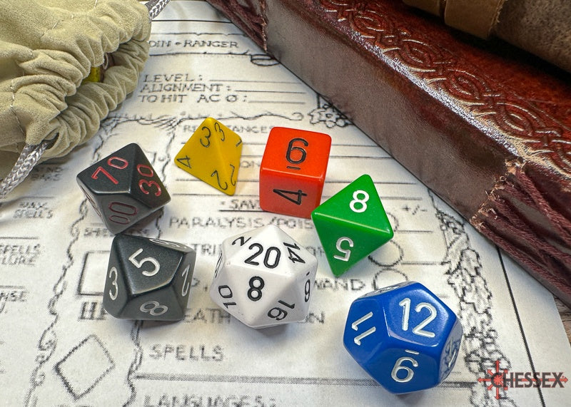 CHX Nostalgia Opaque GM/Beginner Dice Set (7p)