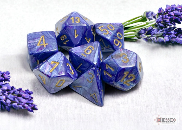 CHX: Lustrous Dice (7p): Purple w/Gold