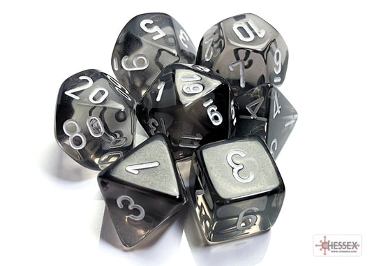 CHX: Translucent Dice (7p): Smoke w/White