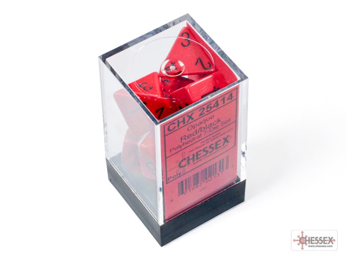 CHX: Opaque Dice (7p): Red/Black