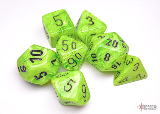 CHX: Vortex Dice (7p): Bright Green w/Black