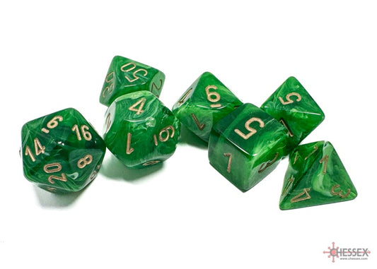 CHX: Vortex Dice (7p): Green w/Gold