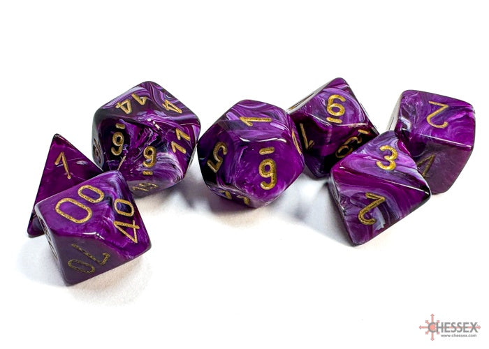CHX: Vortex Dice (7p): Purple w/Gold