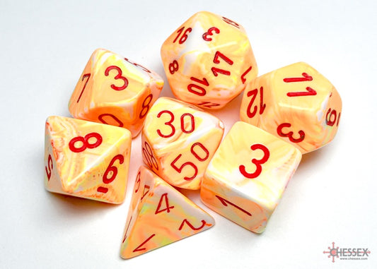 CHX: Festive Dice (7p): Sunburst w/Red