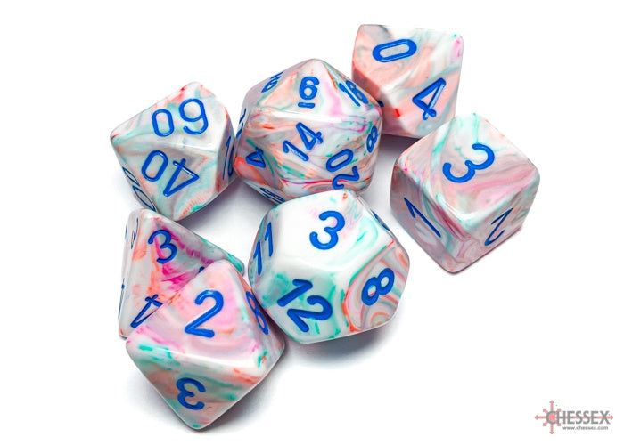 CHX: Festive Dice (7p): Pop-Art w/Blue