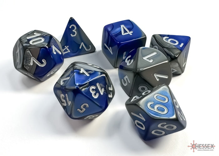 CHX: Gemini Dice (7p): Blue-Steel w/White