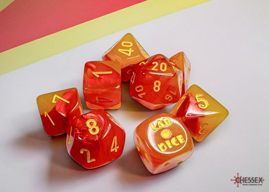 CHX Lab Dice (8p) Gemini Gellow Red/Yellow