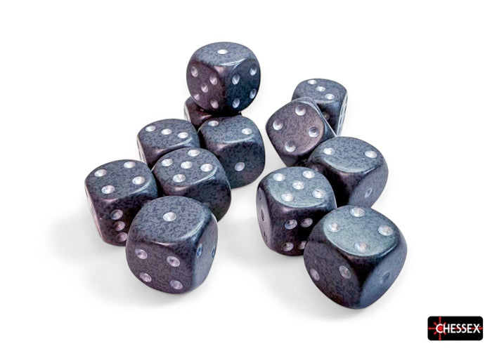 CHX: Speckled Dice (12 d6) [16mm]: Hi-tech