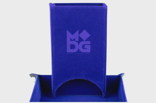 MDG: Fold Up Dice Tower: Velvet Blue