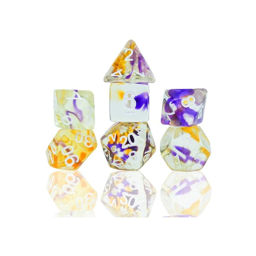SDZ: Deluxe Dice (7p): Violet Swirl