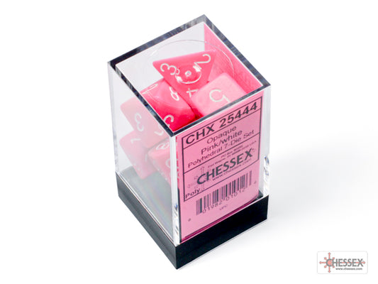 CHX: Opaque Dice (7p): Pink/White
