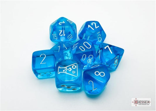 CHX: Lab Dice (7p): Trans. Tropical Blue