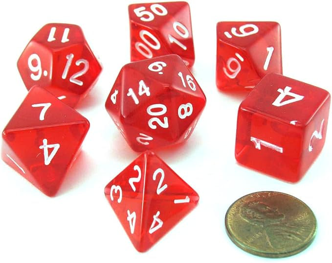 PDD: Lucky Dice (7p): Clear Red