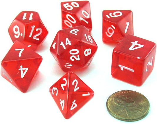 PDD: Lucky Dice (7p): Clear Red
