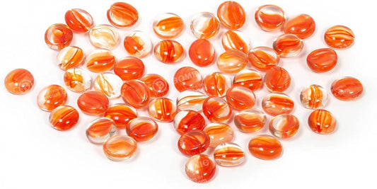 CHX: Glass Tokens Tube (40): Red Catseye