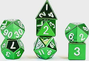 MDG: Metal Dice (7p): Green