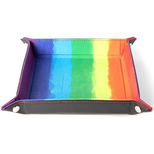 MDG: Velvet Folding Dice Tray [10x10"]: Rainbow