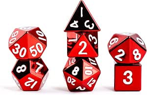 MDG: Metal Dice (7p): Red