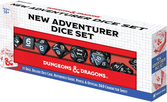 D&D New Adventurer Dice Set (Black)