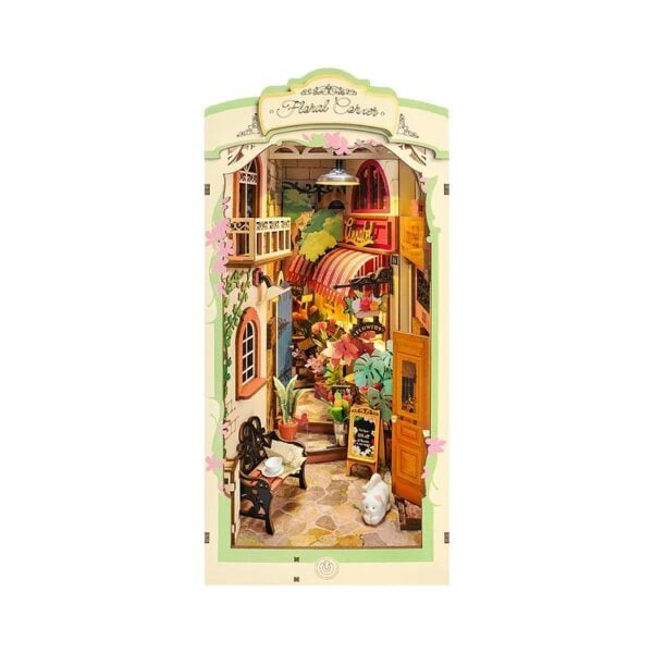 DIY Bookends Kit: Floral Corner