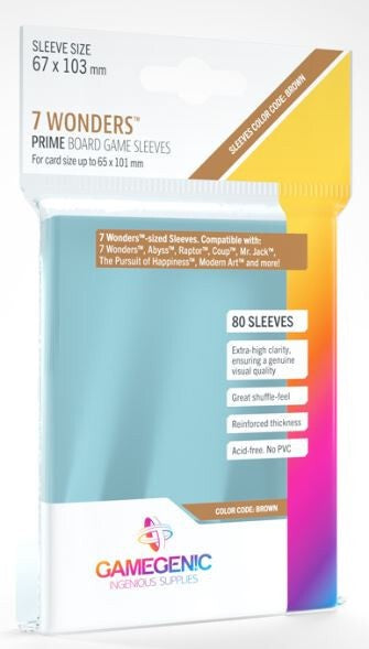 GG: Prime 7 Wonders Sleeves [67x103mm] (80)