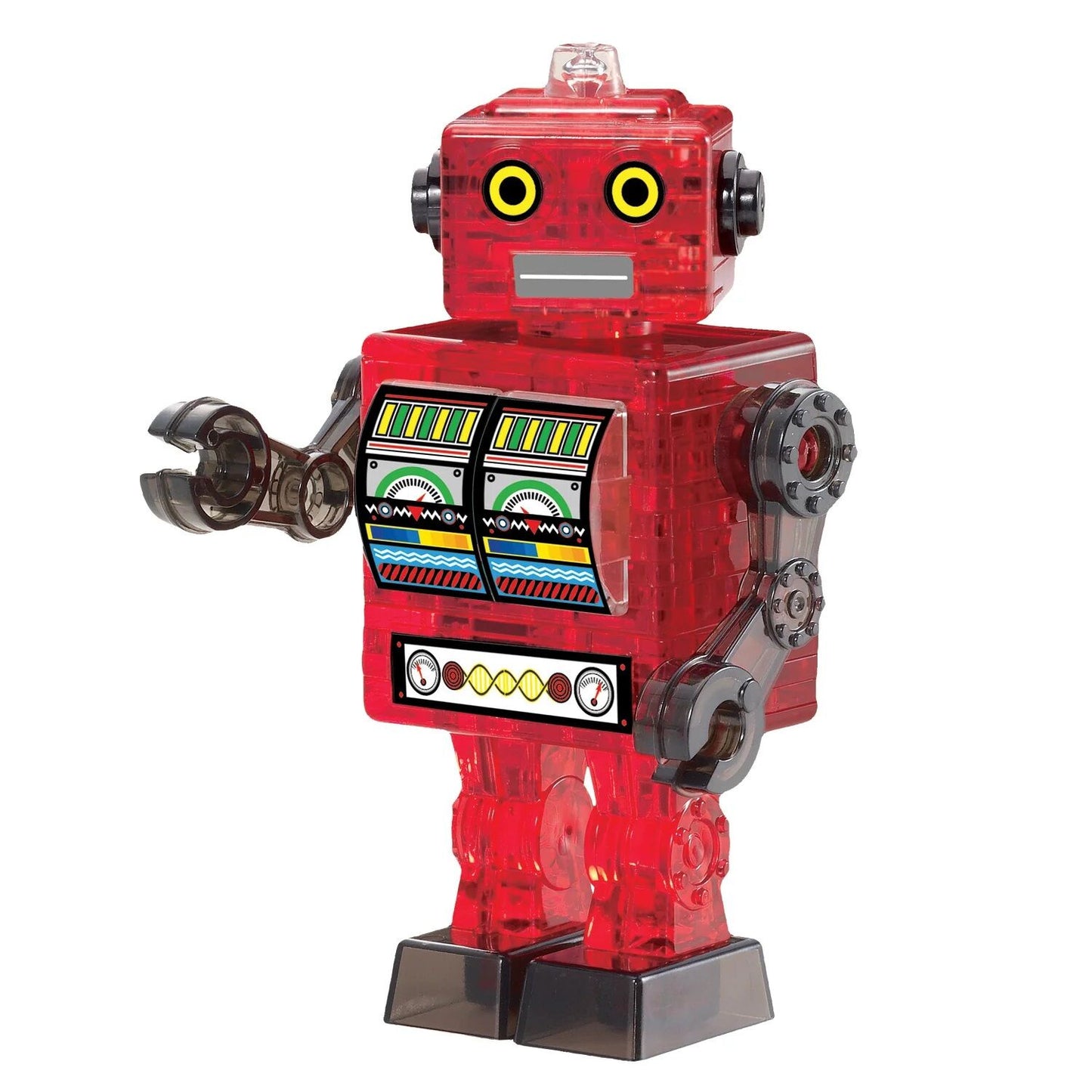 3D Crystal Puzzle: Tin Robot (red)