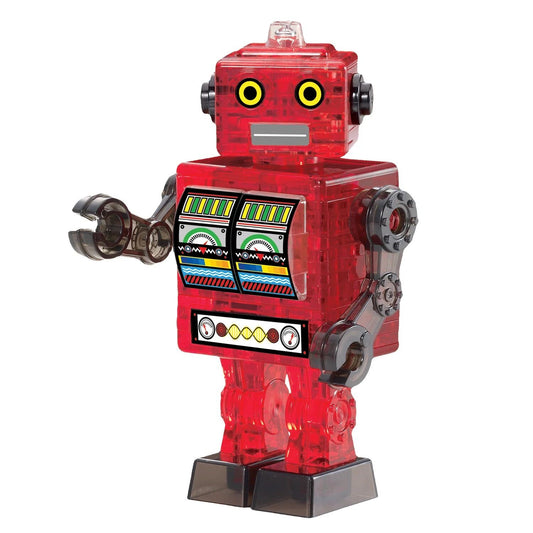 3D Crystal Puzzle: Tin Robot (red)