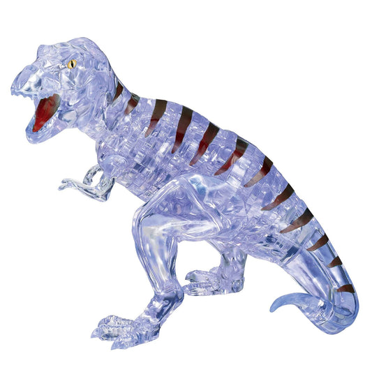 3D Crystal Puzzle: Clear T-Rex with Stickers