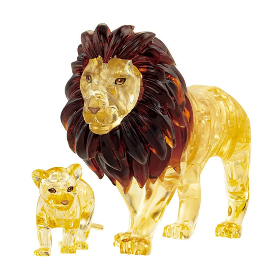 3D Crystal Puzzle: 2 Lions