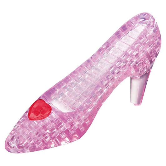 3D Crystal Puzzle: Glass Shoe (pink)