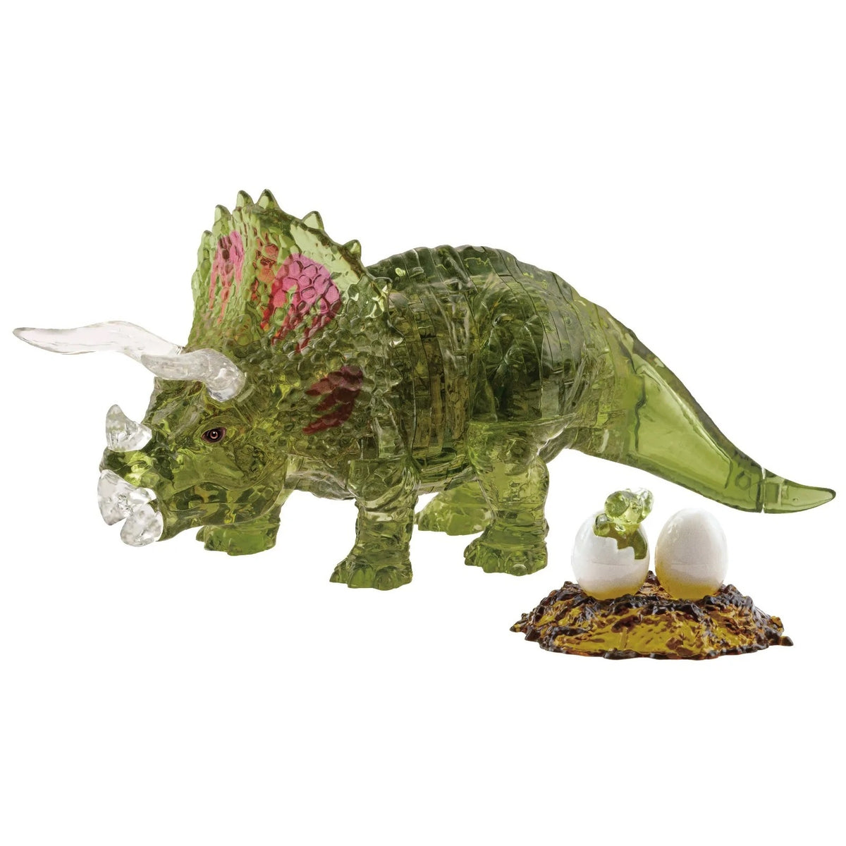 3D Crystal Puzzle: Triceratops (Green)